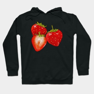 Rote Erdbeeren Hoodie